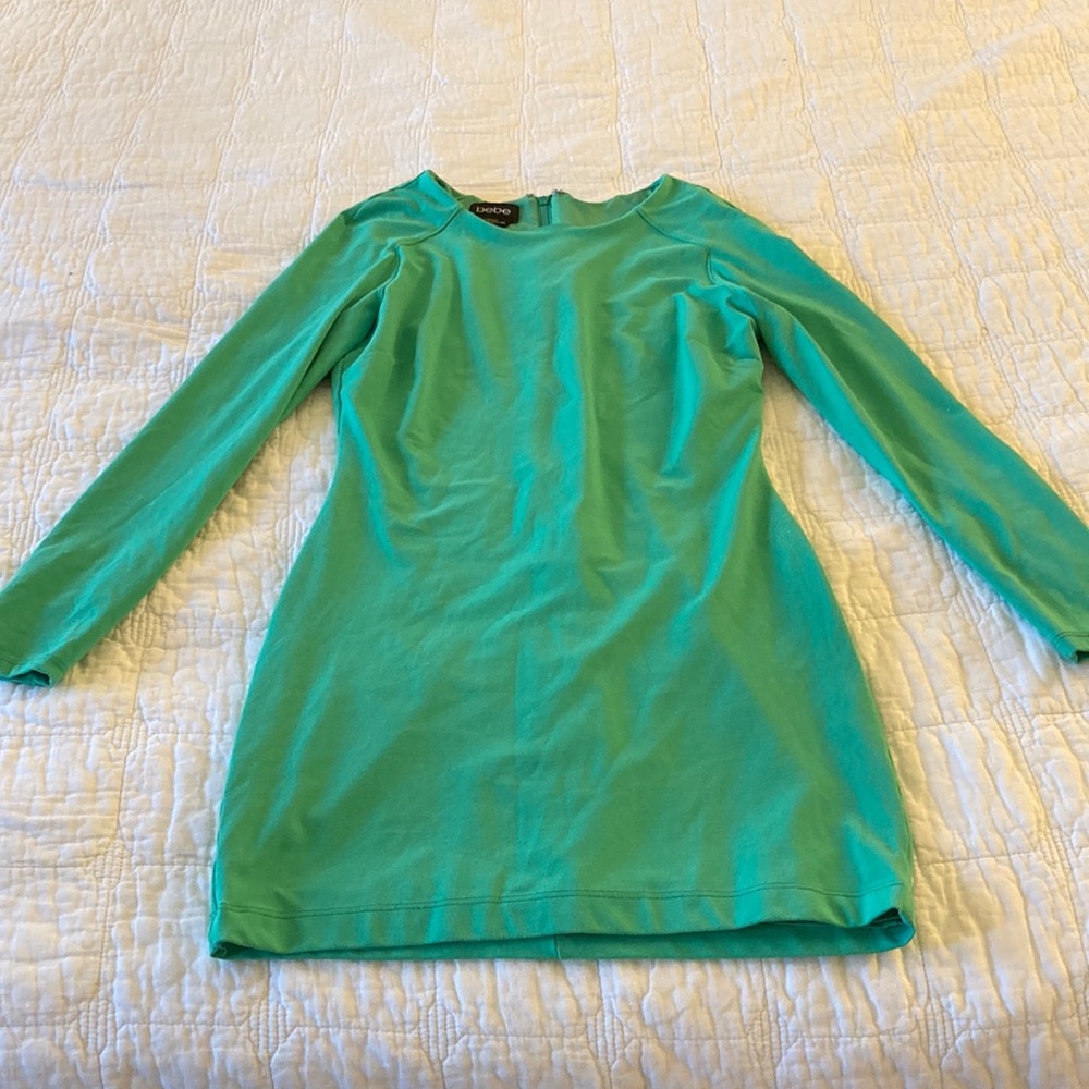Bebe long sleeve lined dress